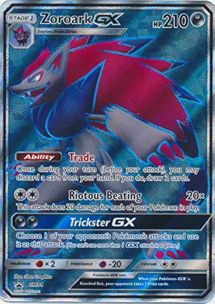 Amazon.com: Pokemon - Zoroark-GX - SM84 - SM Promos : Toys